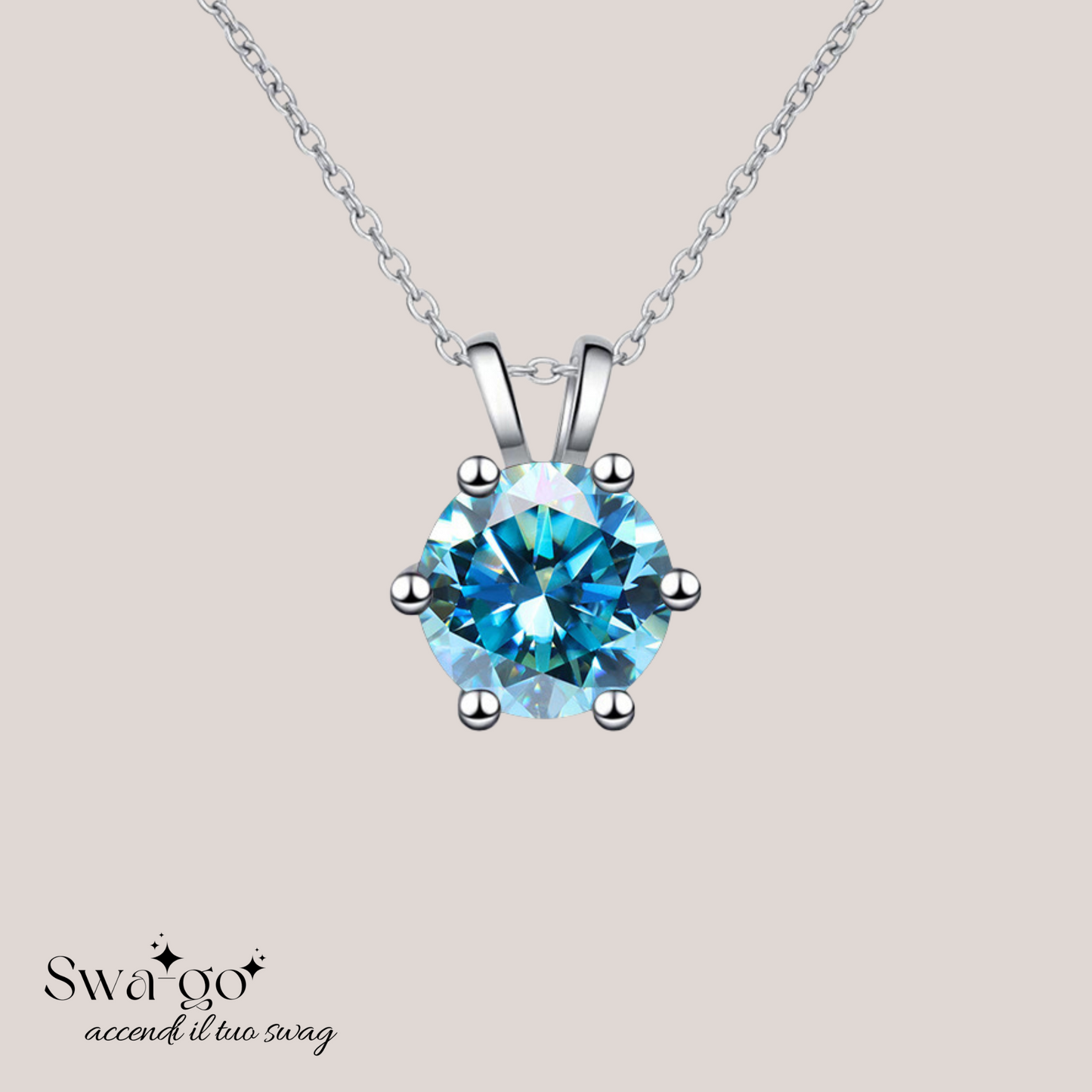 Collana Eternellè Mia collana moissanite solitario donna