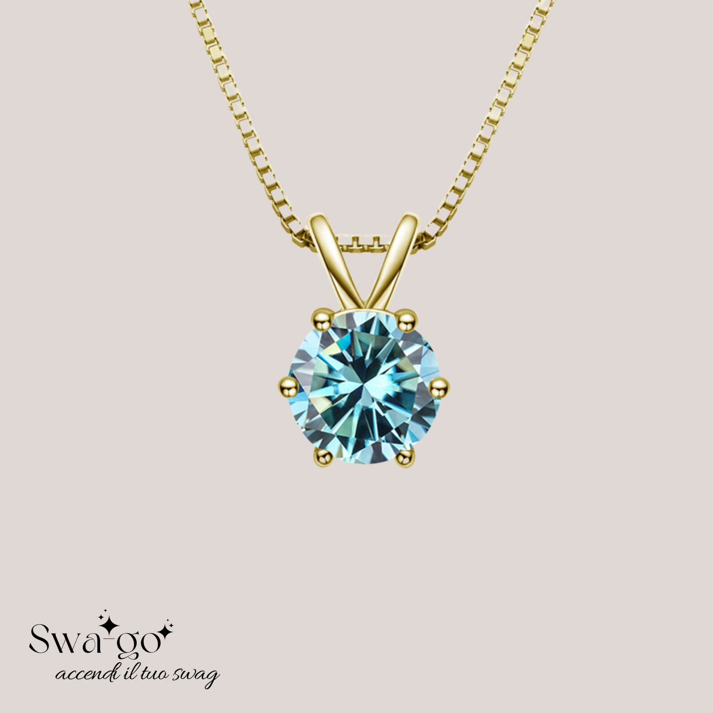 Collana Eternellè Mia collana moissanite solitario donna