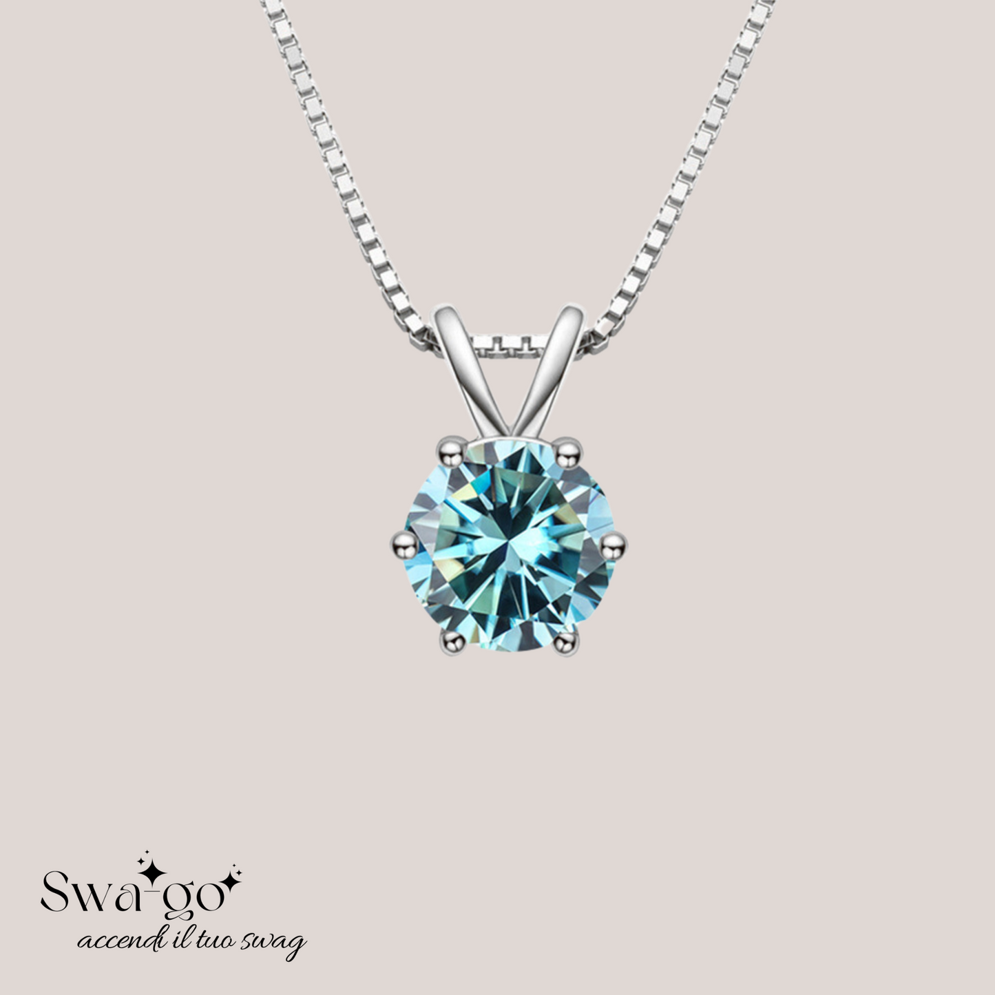 Collana Eternellè Mia collana moissanite solitario donna