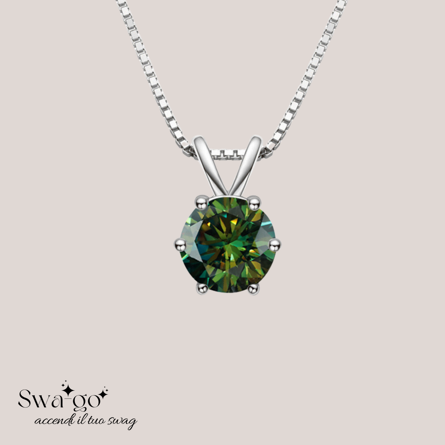 Collana Eternellè Mia collana moissanite solitario donna