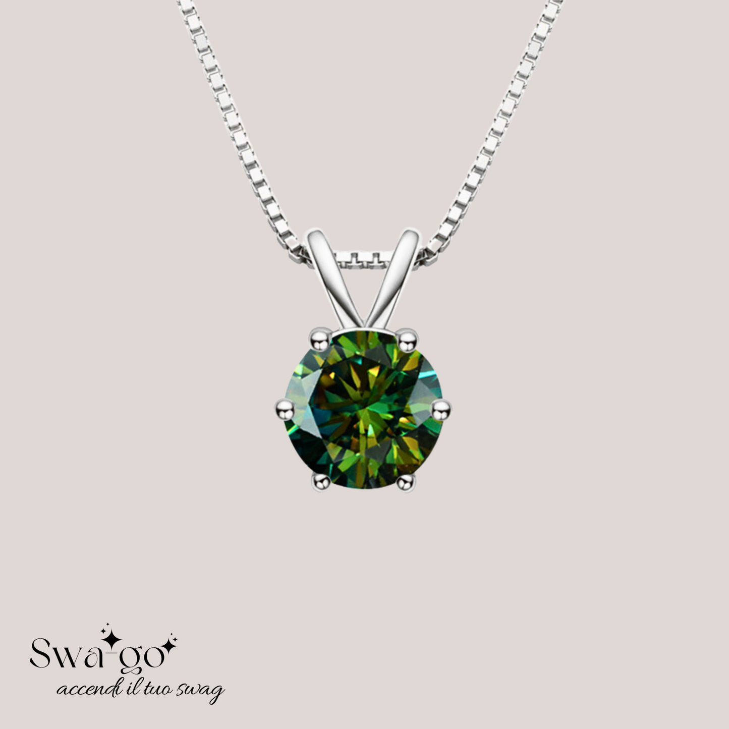Collana Eternellè Mia collana moissanite solitario donna