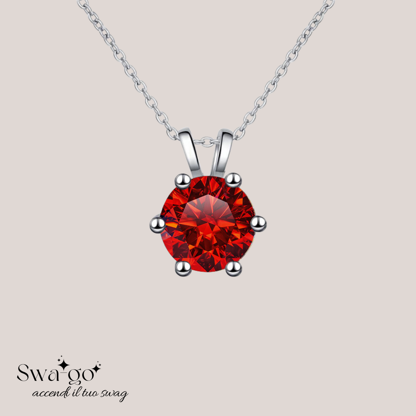 Collana Eternellè Mia collana moissanite solitario donna