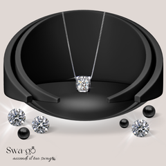 Collana Cuore Segreto Moissanite | Argento 925 Donna