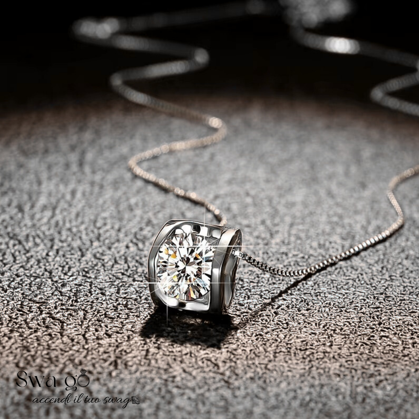 💎Collana Cuore Segreto Moissanite | Argento 925 Donna