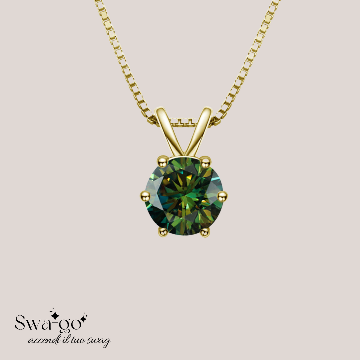 Collana Eternellè Mia collana moissanite solitario donna
