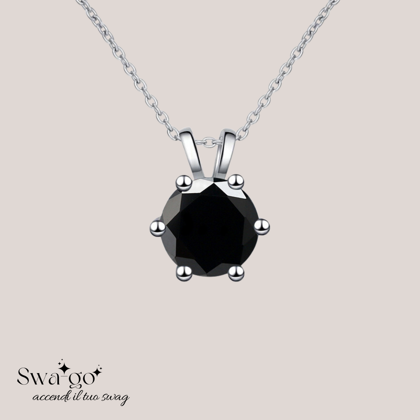 Collana Eternellè Mia collana moissanite solitario donna