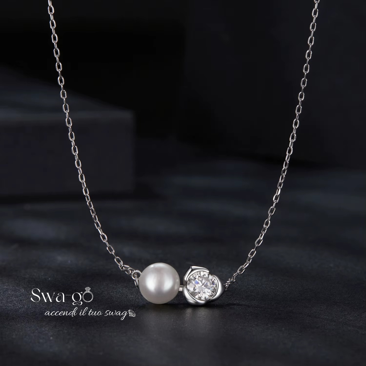 Dettaglio brillantezza moissanite taglio eccellente