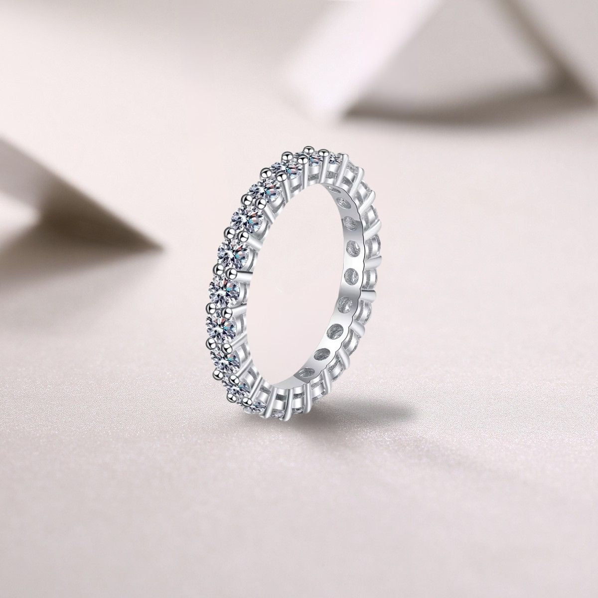 💎Eternelle Argento 925| Placcatura Oro Bianco 18K