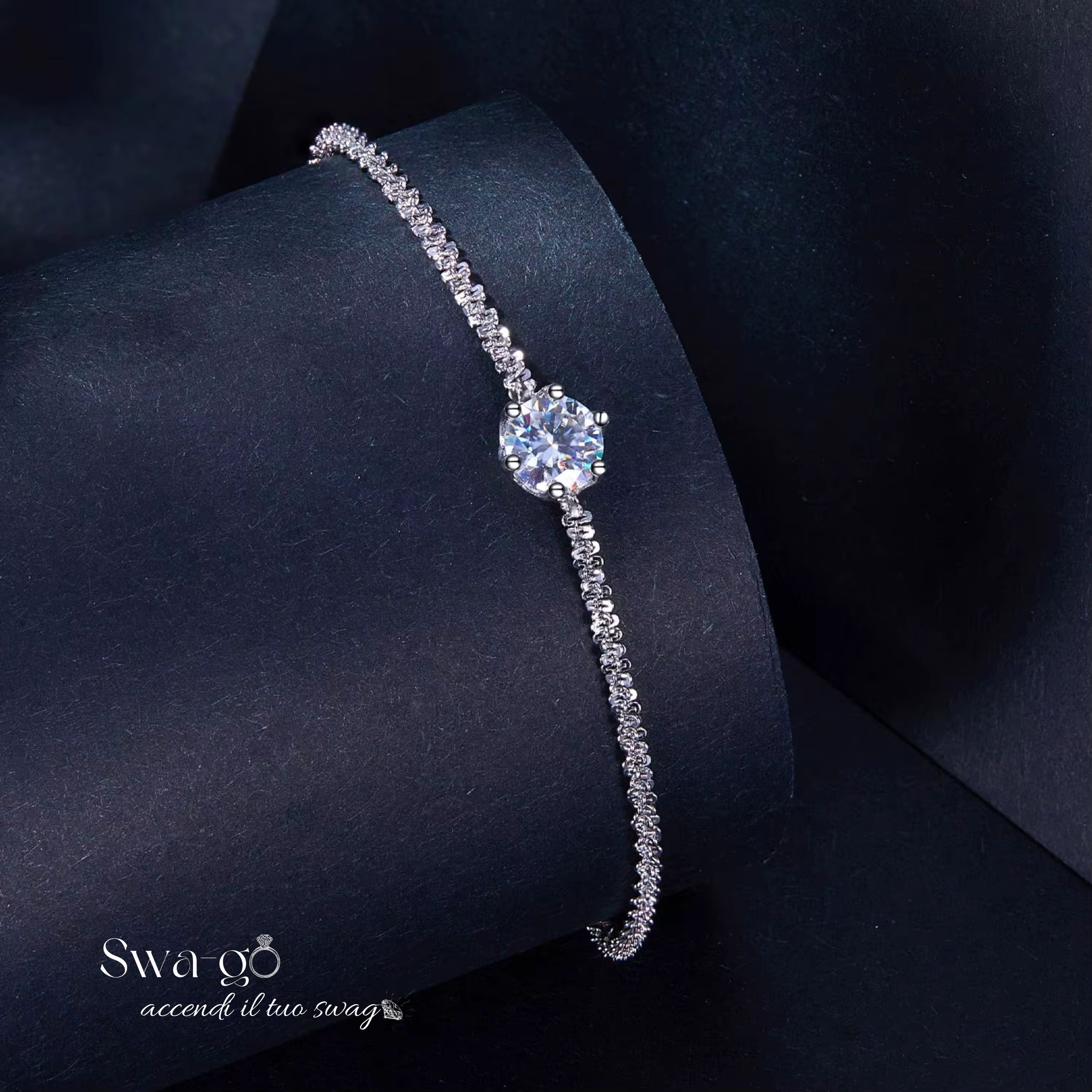 Bracciale Punto Luce Moissanite | Argento 925 Eleganza 2025