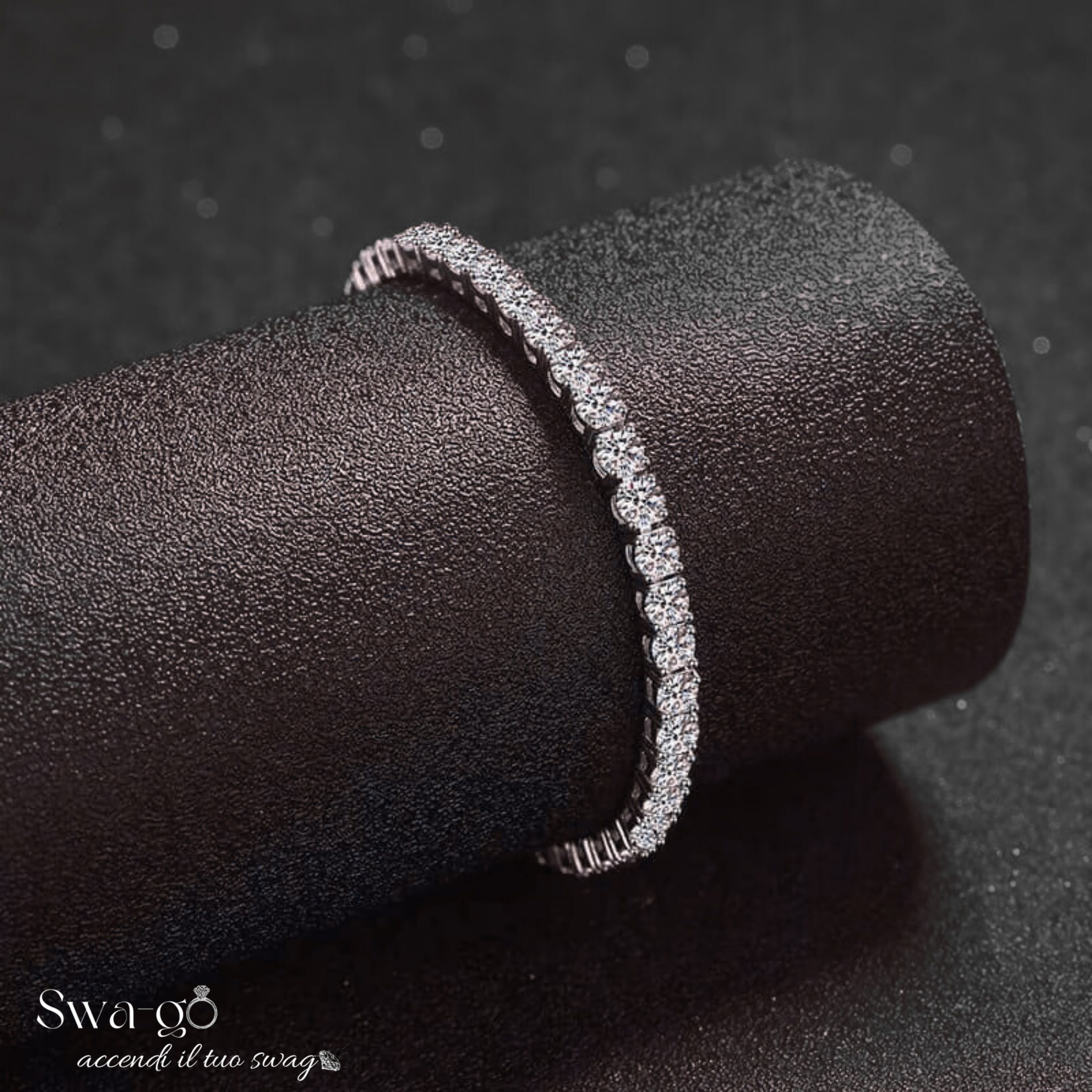 Bracciale Tennis Moissanite | Argento 925 Donna