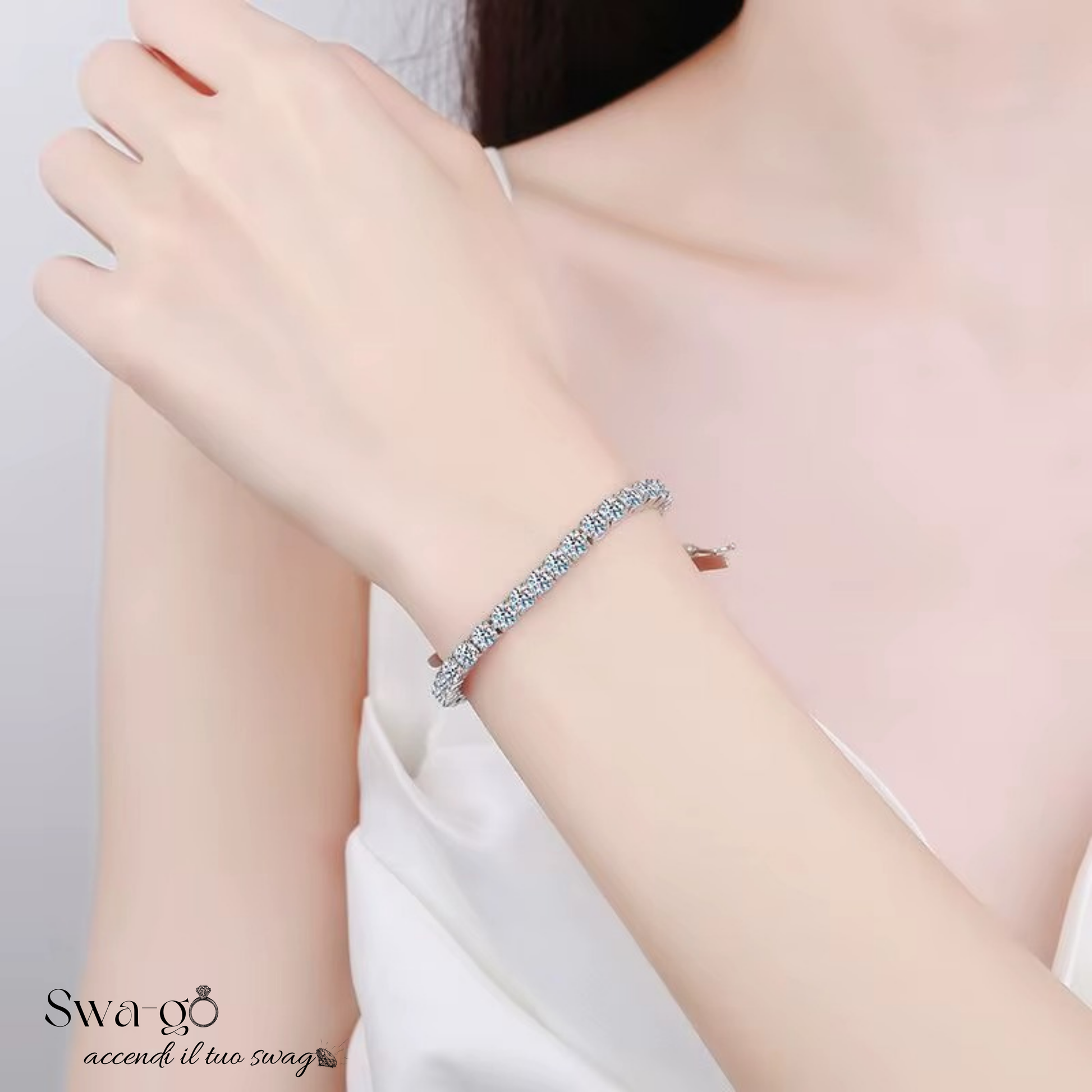 tennis bracciale moissanite