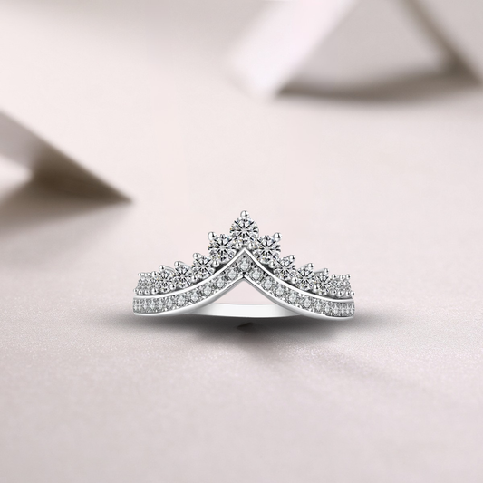 💎Anello Corona di Luce Moissanite | Argento 925 Donna