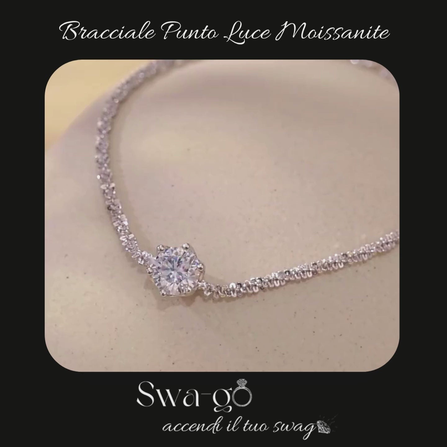 Bracciale Punto Luce Moissanite | Argento 925 Eleganza 2025